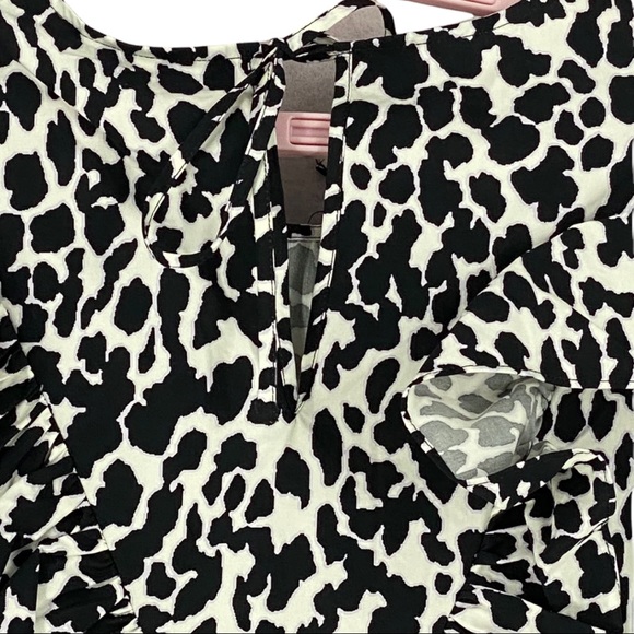 Sandy Liand for Target Women’s Leopard Print Puff Sleeve Midi Dress Size XS - Picture 11 of 14